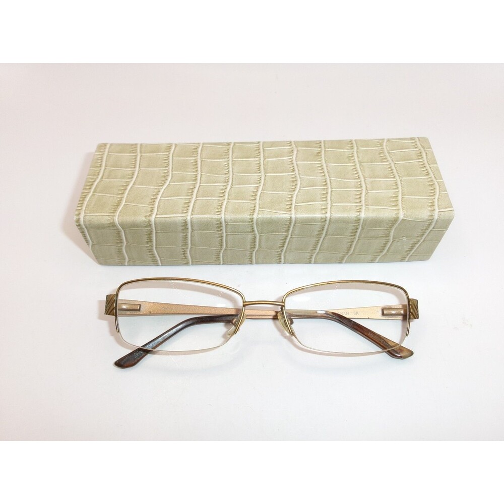 Dana Buchman Eye Glasses Frames Only Dinah BR 51-17-132 Half Rim with Case
